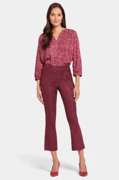 Slim Bootcut Pull-On Pants - Dark Cherry 10 Slim Bootcut Pull-On Pants - Dark Cherry -Nydj Apparel Shop MFSK2418 DCHRY 4