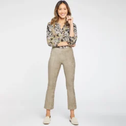 Slim Bootcut Pull-On Pants - Saddlewood -Nydj Apparel Shop MFSK2418 SADLW DPA