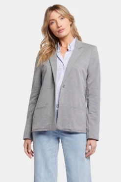 Sweatshirt Blazer - Light Heather Grey