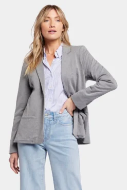 Sweatshirt Blazer - Light Heather Grey -Nydj Apparel Shop MFTL4249 880 4