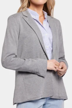 Sweatshirt Blazer - Light Heather Grey -Nydj Apparel Shop MFTL4249 880 6