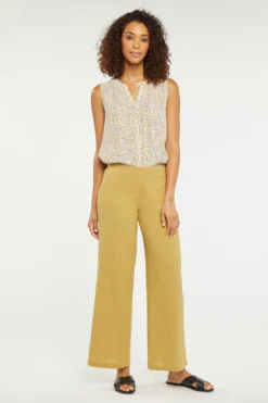 Straight Pull-On Pants - Olive Oil -Nydj Apparel Shop MGCC8582 OLIVO 4