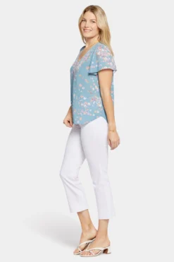 Flounce Sleeve Blouse - New Hope -Nydj Apparel Shop MGGQ4237 S2004 3