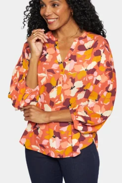 Paulina Peasant Blouse - Gingervale -Nydj Apparel Shop MGGQ4255 F2006 6