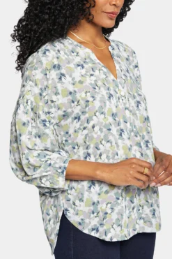 Paulina Peasant Blouse - Bloomington -Nydj Apparel Shop MGGQ4255 H2023 6