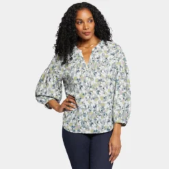 Paulina Peasant Blouse - Bloomington -Nydj Apparel Shop MGGQ4255 H2023 DPA