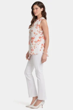 Sleeveless Pintuck Blouse- Aurora 9 Sleeveless Pintuck Blouse- Aurora -Nydj Apparel Shop MGGT3256 AUR 3