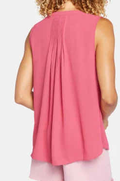 Sleeveless Pintuck Blouse - Raspberry Pink 12 Sleeveless Pintuck Blouse - Raspberry Pink -Nydj Apparel Shop MGGT3256 RSPNK 6