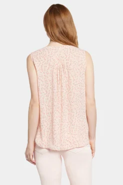 Sleeveless Pintuck Blouse - Sweet Home -Nydj Apparel Shop MGGT3256 S2016 2