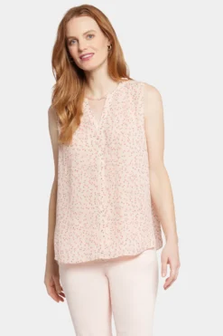 Sleeveless Pintuck Blouse - Sweet Home -Nydj Apparel Shop MGGT3256 S2016 4