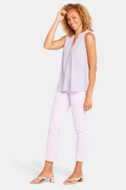Sleeveless Pintuck Blouse - Skylar Stripe -Nydj Apparel Shop MGGT3256 S2022 3 ded47a9d 4ec3 4b85 8e43 fd9e67b74e18