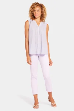 Sleeveless Pintuck Blouse - Skylar Stripe -Nydj Apparel Shop MGGT3256 S2022 5 2badff05 d6d7 40b1 8271 3e2ac978e1bd