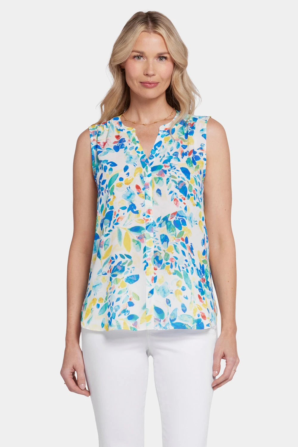 Sleeveless Pintuck Blouse- Willow Springs 1 Sleeveless Pintuck Blouse- Willow Springs