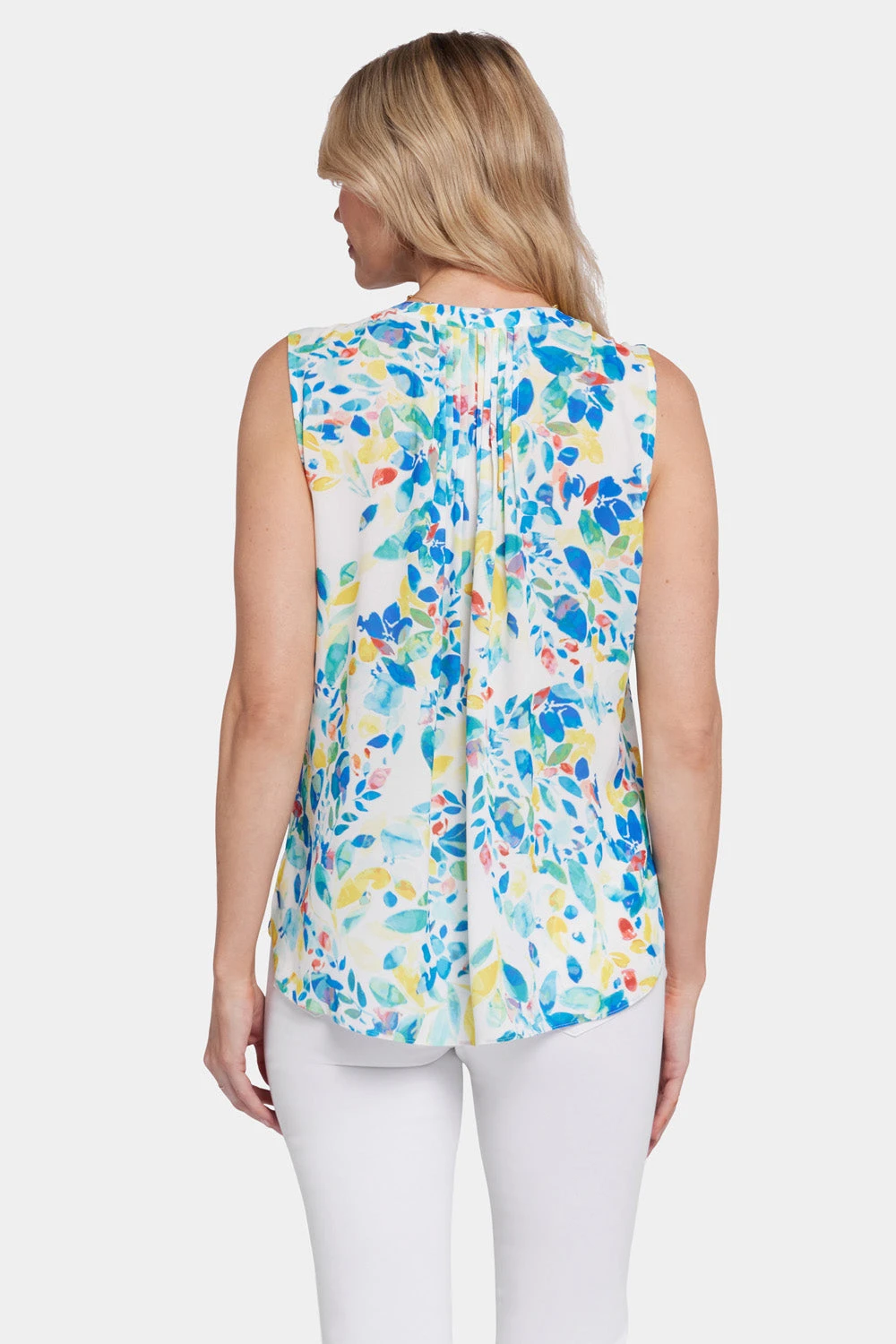 Sleeveless Pintuck Blouse- Willow Springs 2 Sleeveless Pintuck Blouse- Willow Springs - Image 2