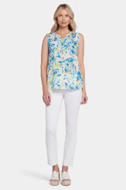 Sleeveless Pintuck Blouse- Willow Springs 11 Sleeveless Pintuck Blouse- Willow Springs -Nydj Apparel Shop MGGT3256 S2066 5