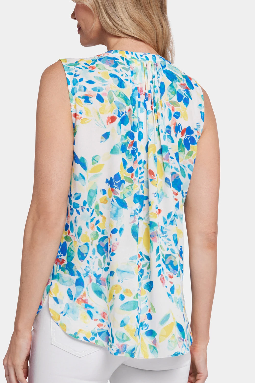 Sleeveless Pintuck Blouse- Willow Springs 6 Sleeveless Pintuck Blouse- Willow Springs - Image 6