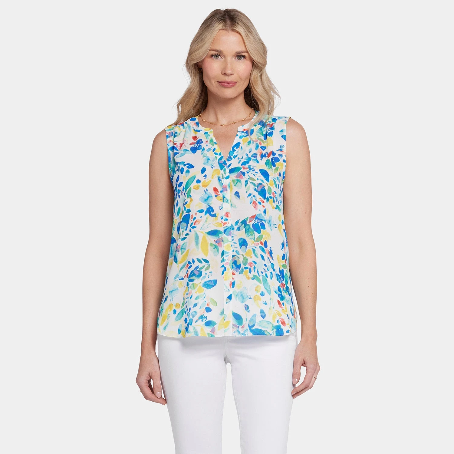Sleeveless Pintuck Blouse- Willow Springs 7 Sleeveless Pintuck Blouse- Willow Springs - Image 7