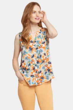 Sleeveless Pintuck Blouse - Cottage Pond 10 Sleeveless Pintuck Blouse - Cottage Pond -Nydj Apparel Shop MGGT3256 U1070 4 9b04aa06 abc2 4bfe 824c 1fe6fab32259