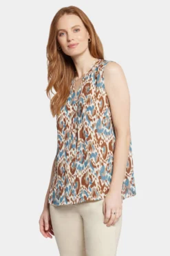 Sleeveless Pintuck Blouse - Ocean Dream 9 Sleeveless Pintuck Blouse - Ocean Dream -Nydj Apparel Shop MGGT3256 U1078 4 d355e4e9 4297 4a9d a5ad fe12651539f8