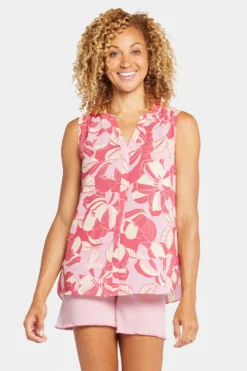 Sleeveless Pintuck Blouse - Camino Real 10 Sleeveless Pintuck Blouse - Camino Real -Nydj Apparel Shop MGGT3256 U1088 4