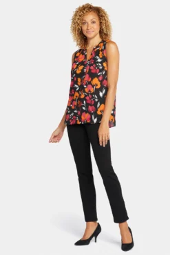 Sleeveless Pintuck Blouse - Tropical Waves -Nydj Apparel Shop MGGT3256 U1091 3 21850ee2 ed50 4778 8a4b d342b22d33c9