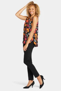 Sleeveless Pintuck Blouse - Tropical Waves -Nydj Apparel Shop MGGT3256 U1091 5 59d7cec3 aac9 4630 acf6 934dd8656739