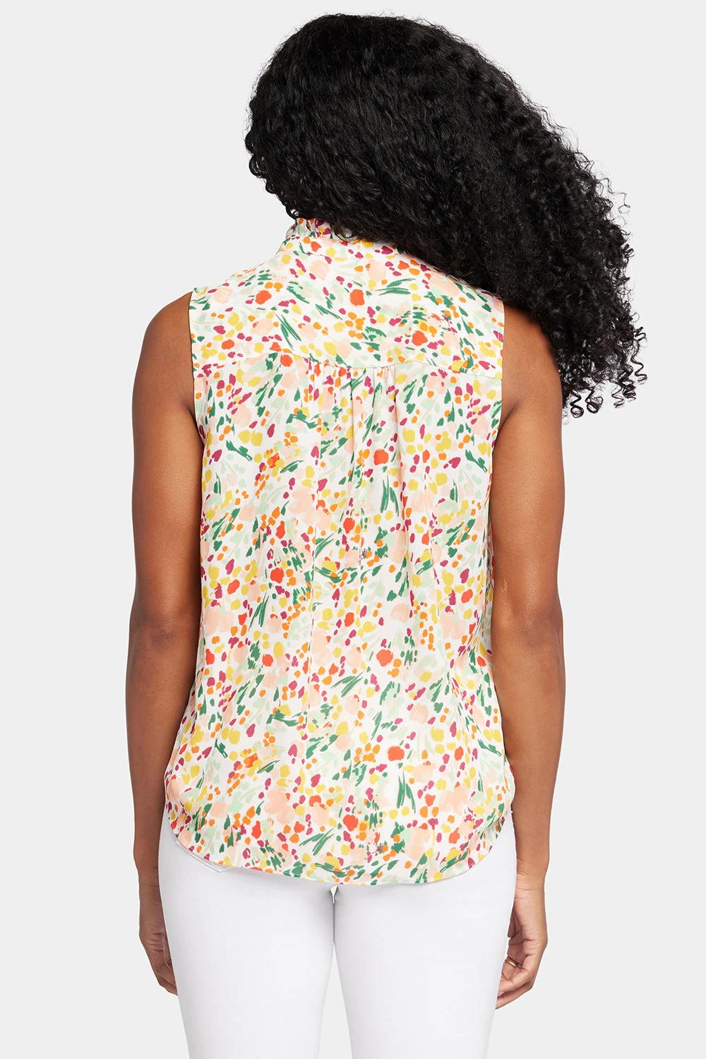 Sleeveless Ruffle Neck Blouse - Veronica Springs 2 Sleeveless Ruffle Neck Blouse - Veronica Springs - Image 2