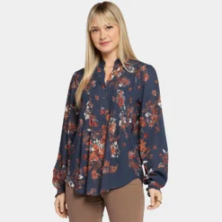 Pleated Front Tunic - Belleview -Nydj Apparel Shop MGGT4043 F2026 DPA