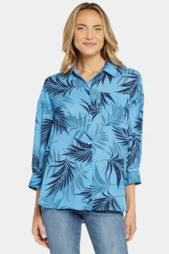 Zoey Blouse - Lake Palm