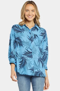 Zoey Blouse - Lake Palm -Nydj Apparel Shop MGGT4159 H1069 4