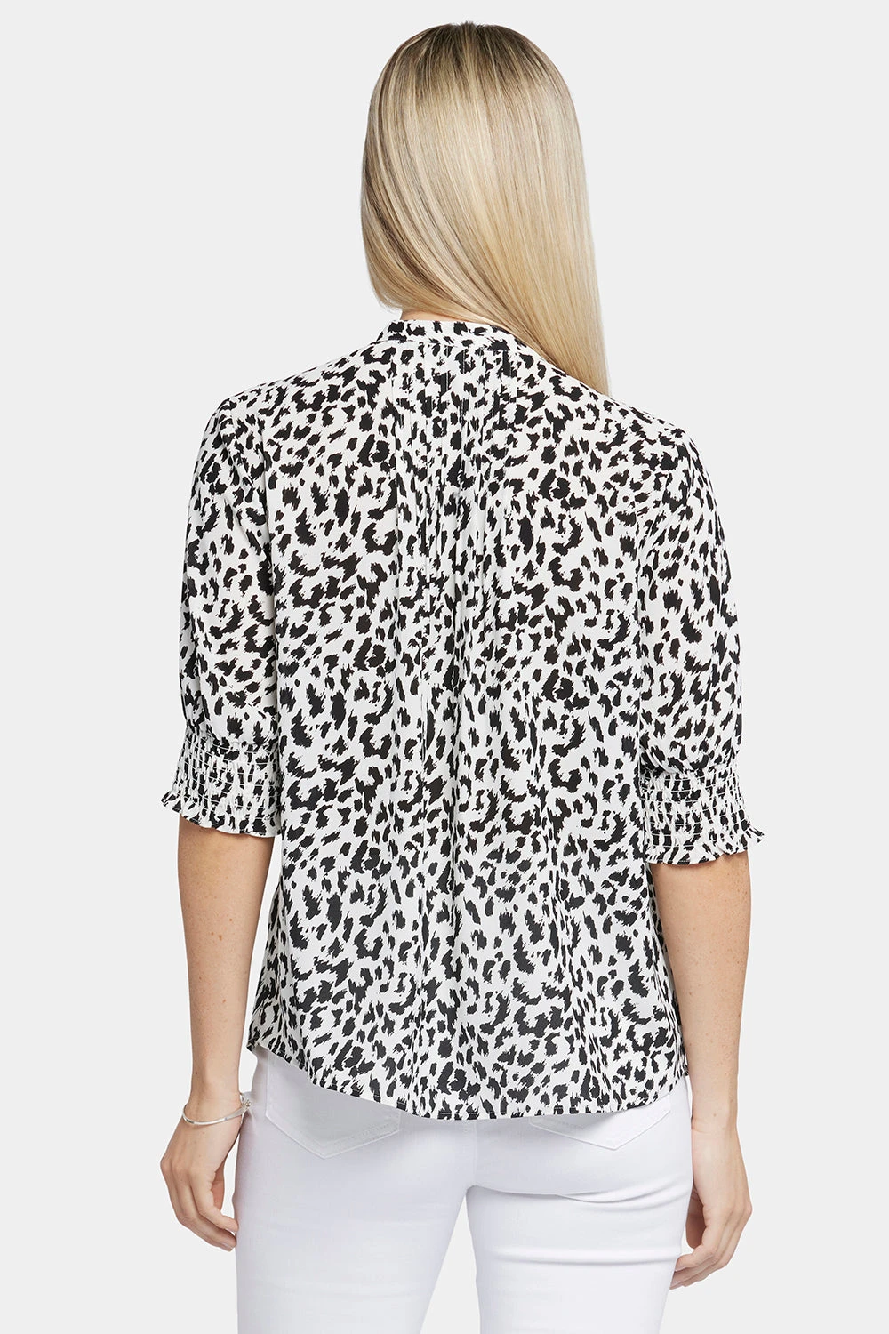 Pleated Short Sleeved Blouse - Gato 2 Pleated Short Sleeved Blouse - Gato - Image 2