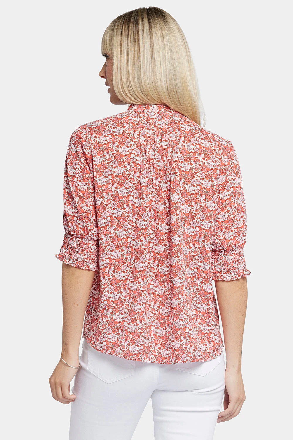 Pleated Short Sleeved Blouse - Pollyanna 2 Pleated Short Sleeved Blouse - Pollyanna - Image 2