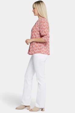 Pleated Short Sleeved Blouse - Pollyanna 9 Pleated Short Sleeved Blouse - Pollyanna -Nydj Apparel Shop MGGT4187 S2088 3