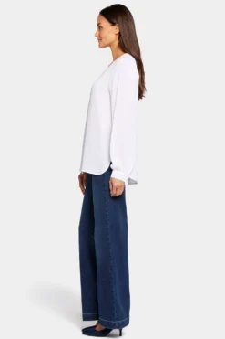 Simone Blouse - Optic White -Nydj Apparel Shop MGGT4238 157 3 d51245d1 9e80 465f a88e f4954d9f21d1