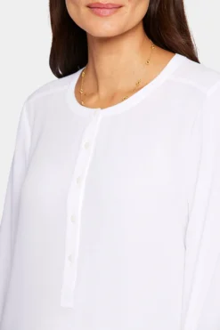 Simone Blouse - Optic White -Nydj Apparel Shop MGGT4238 157 6 855132dd 194e 427c 8925 68ad0219367d