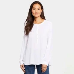 Simone Blouse - Optic White -Nydj Apparel Shop MGGT4238 DPA57 DPA