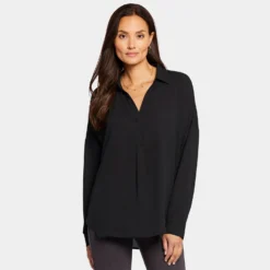 Becky Blouse - Black -Nydj Apparel Shop MGGT4254 858 DPA
