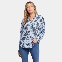 Becky Blouse - Rosemary Petals -Nydj Apparel Shop MGGT4254 F2028 DPA