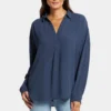 Becky Blouse - Oxford Navy