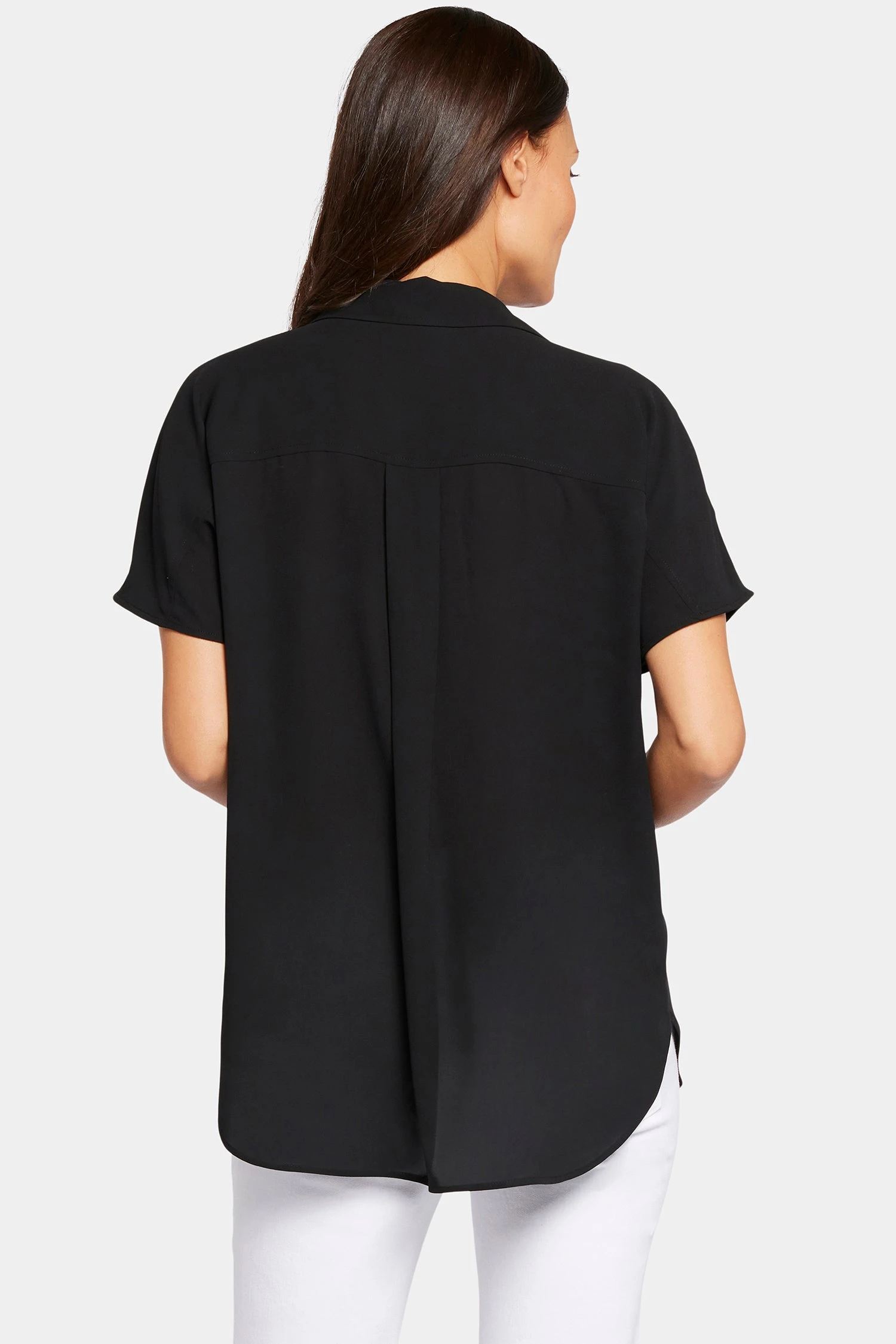 Becky Short Sleeved Blouse - Black 2 Becky Short Sleeved Blouse - Black - Image 2