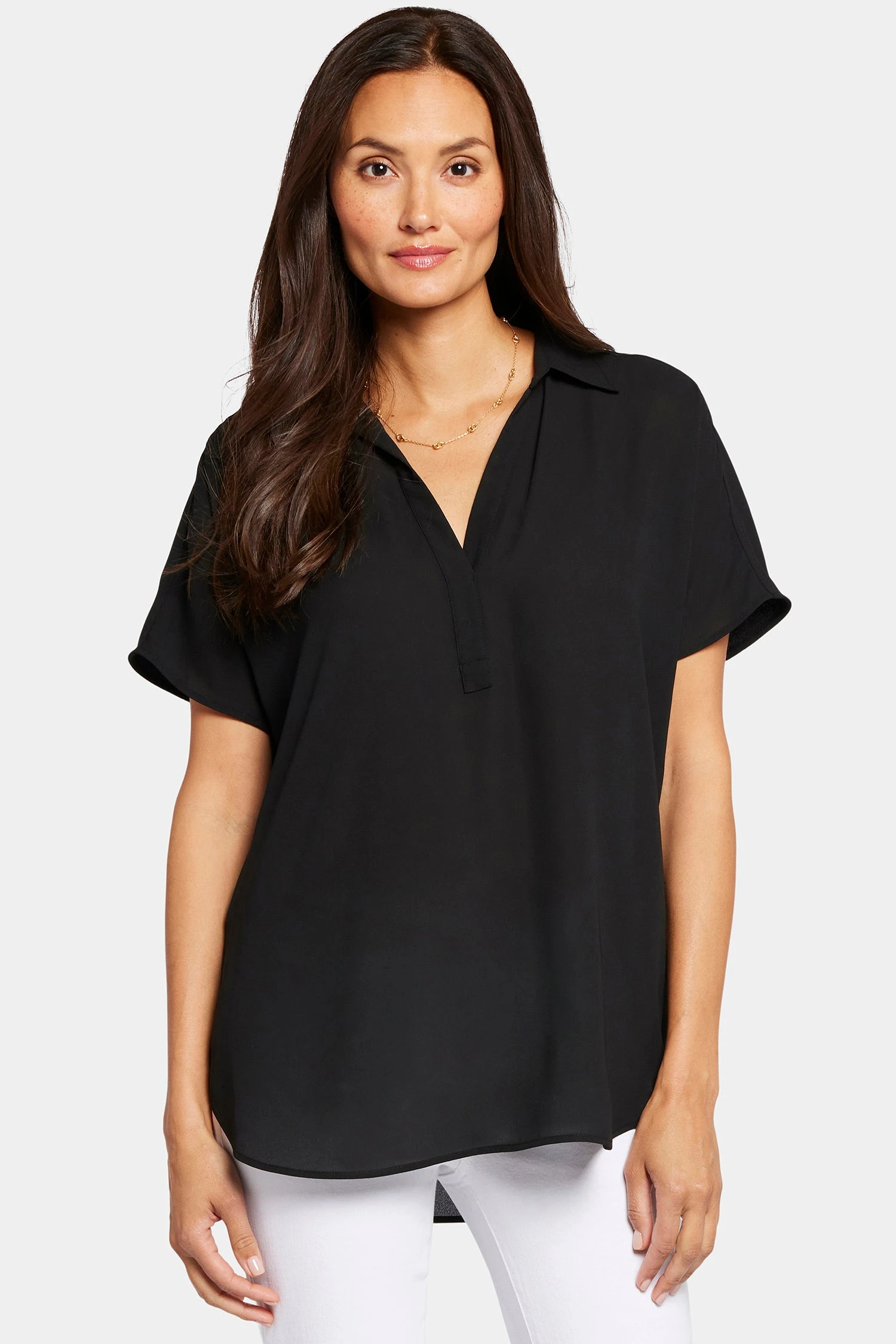 Becky Short Sleeved Blouse - Black 4 Becky Short Sleeved Blouse - Black - Image 4
