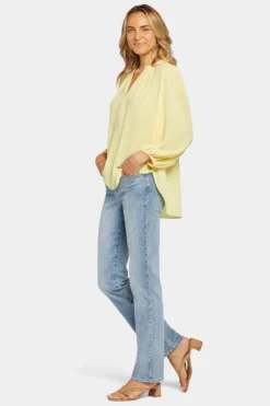 Puff Sleeve Popover Top - Mimosa 9 Puff Sleeve Popover Top - Mimosa -Nydj Apparel Shop MGGT4277 MIMSA 3
