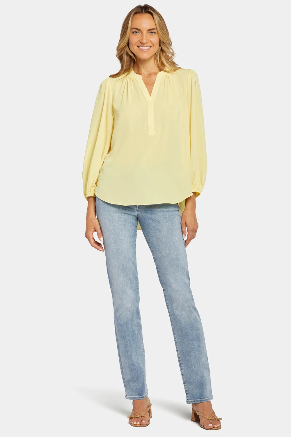 Puff Sleeve Popover Top - Mimosa 5 Puff Sleeve Popover Top - Mimosa - Image 5