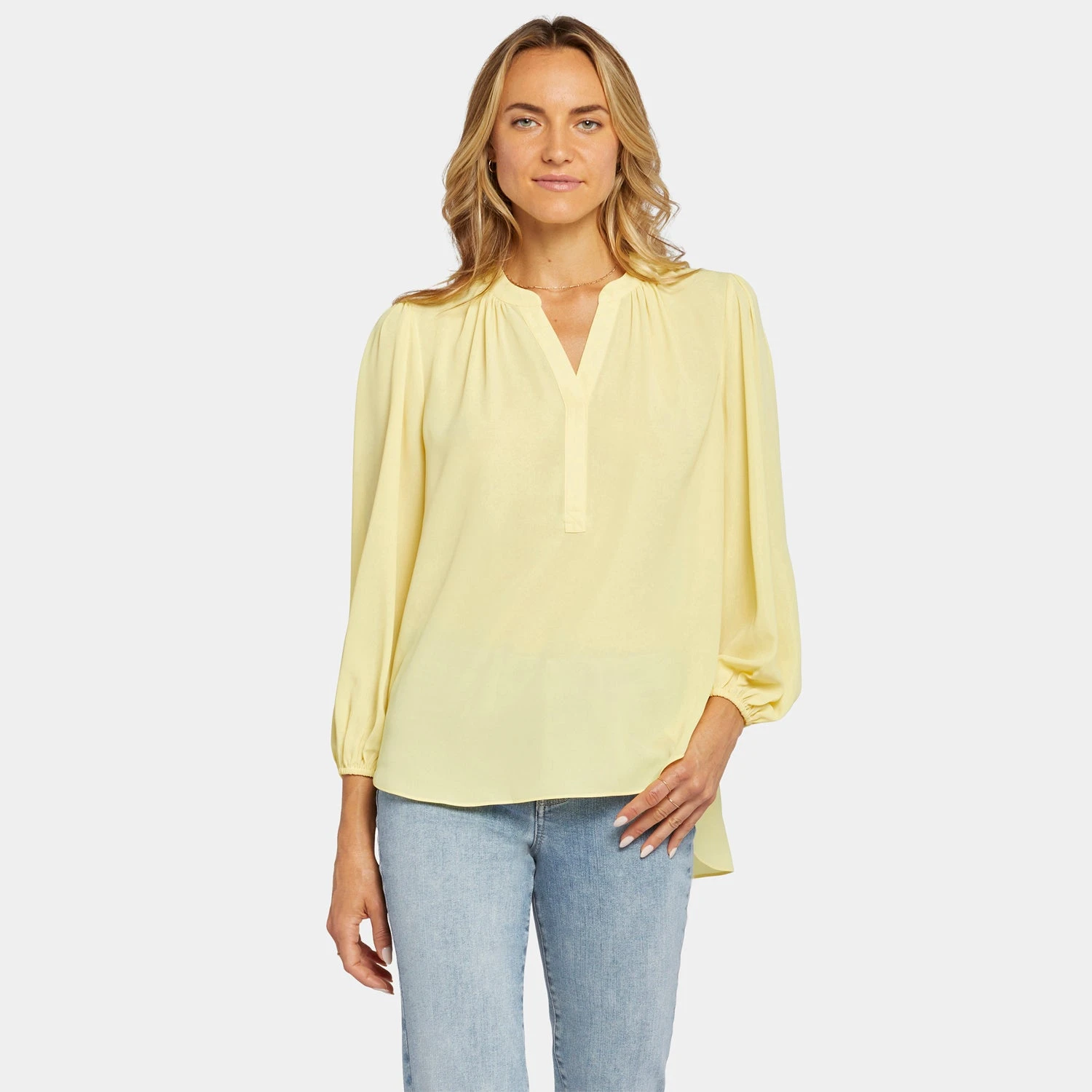 Puff Sleeve Popover Top - Mimosa 7 Puff Sleeve Popover Top - Mimosa - Image 7