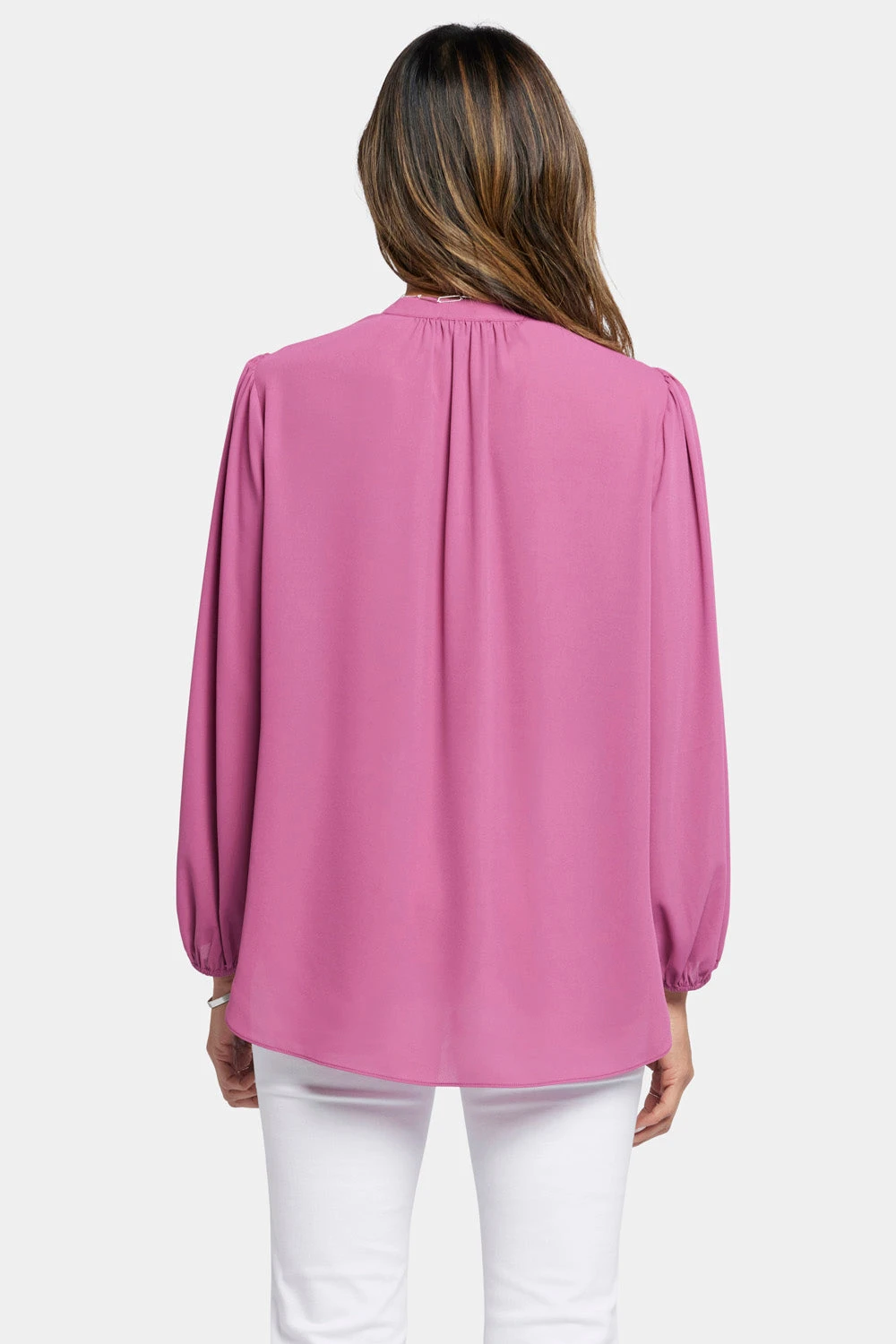 Puff Sleeve Popover Top - Mauve Haze 2 Puff Sleeve Popover Top - Mauve Haze - Image 2