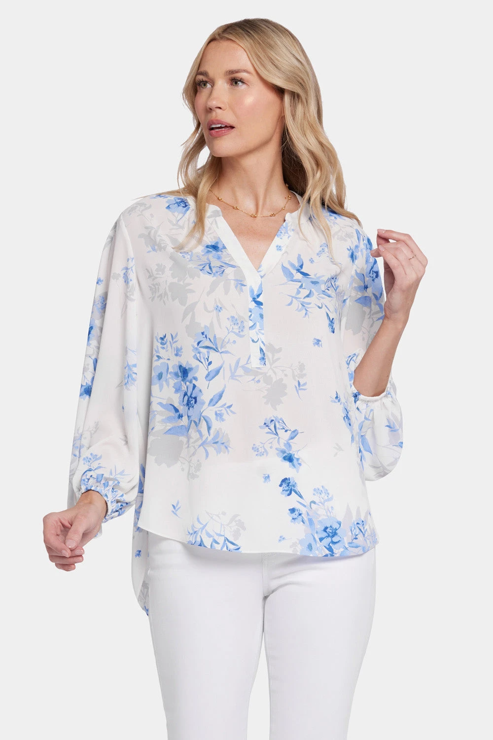 Puff Sleeve Popover Top - Hannah Grove 1 Puff Sleeve Popover Top - Hannah Grove