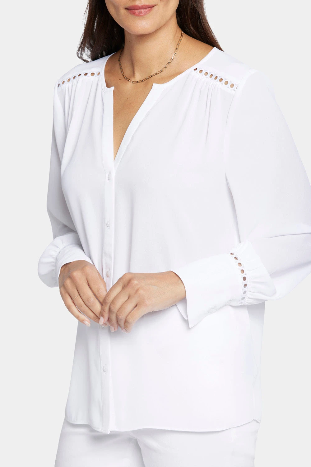 Liliana Peasant Blouse - Optic White 6 Liliana Peasant Blouse - Optic White - Image 6