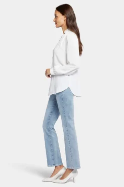 Hannah Blouse - Optic White -Nydj Apparel Shop MGGT4303 157 3