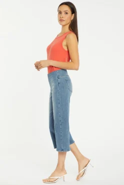 Wide Leg Capri Pull-On Jeans - Clean Horizon -Nydj Apparel Shop MGTBCP8176 CLHZ 5
