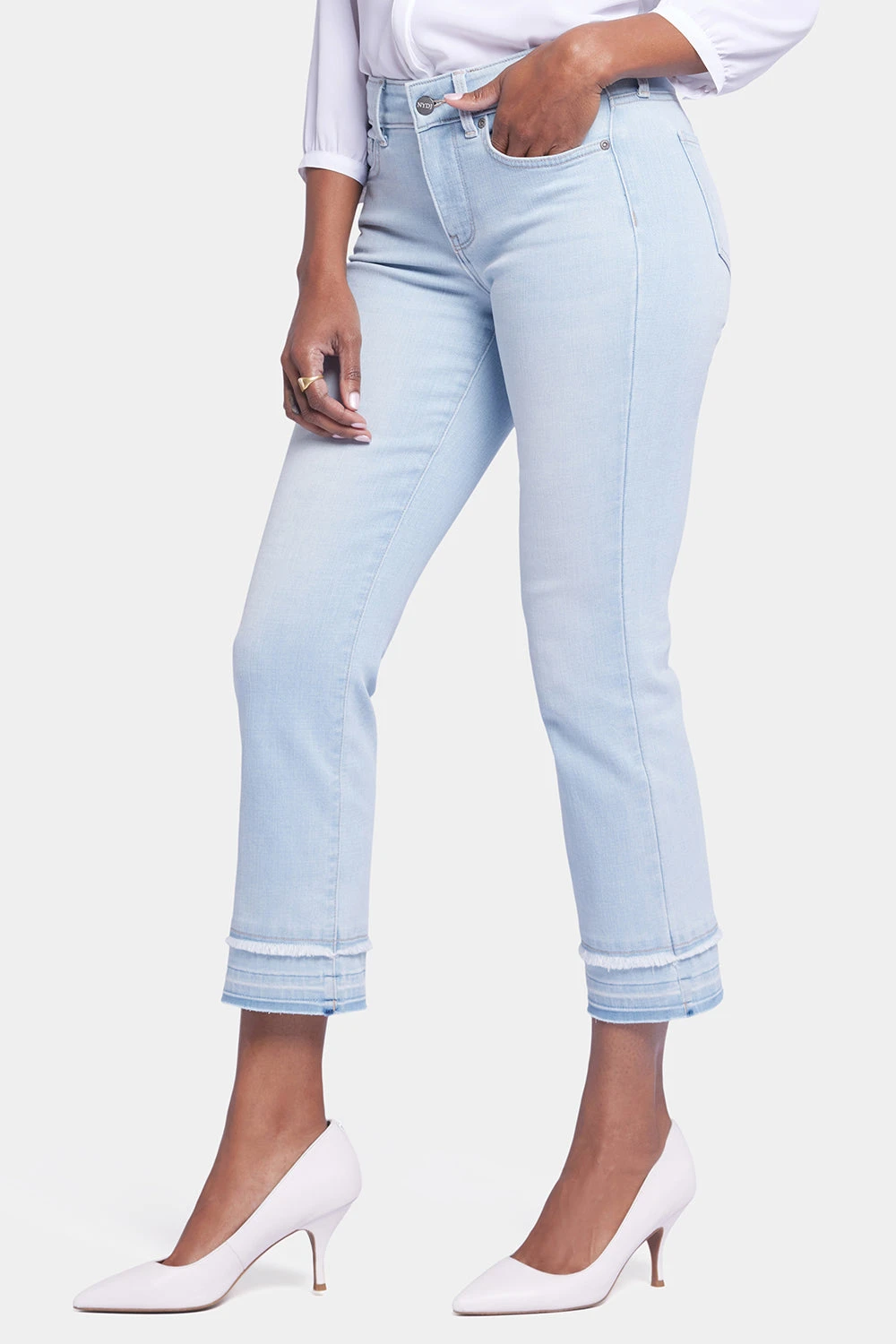 Marilyn Straight Ankle Jeans - Brightside 3 Marilyn Straight Ankle Jeans - Brightside - Image 3